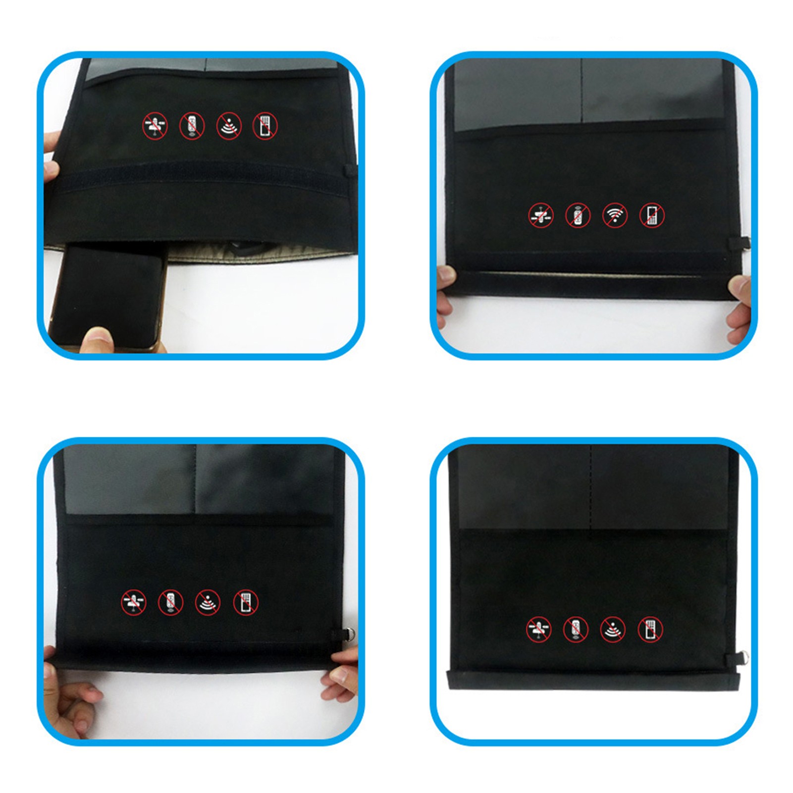 signal blocker for car key fob faraday bag rfid gps signal blocking bag shielding pouch wallet card bag laptop key phone