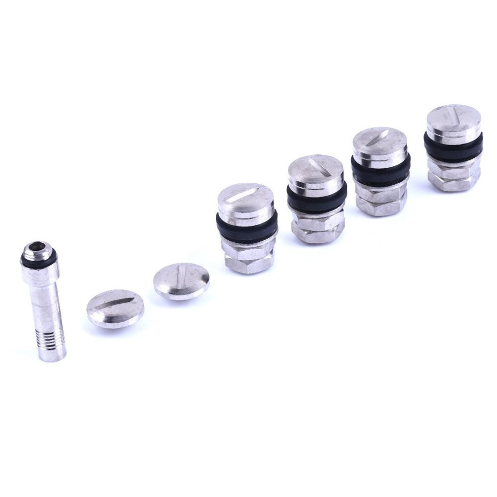 4pcs Stealth Flush Mount Car Tire Hidden Valve Stems