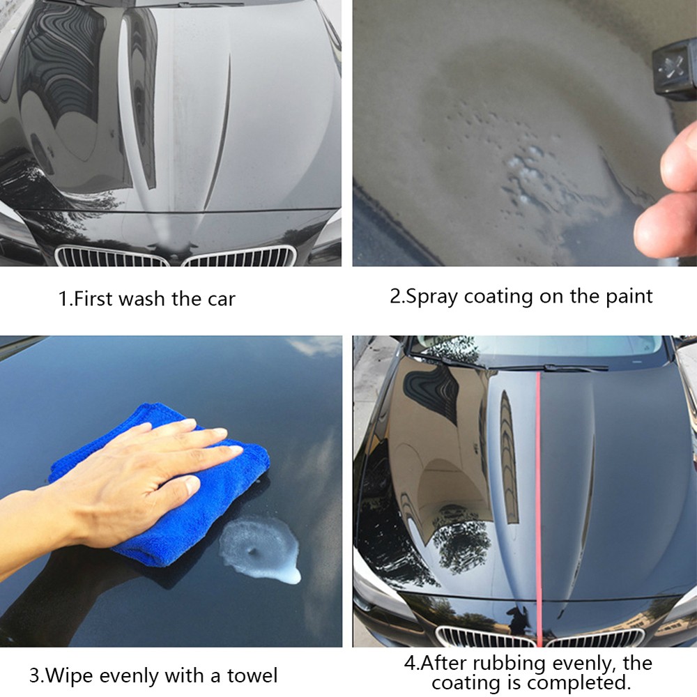 500ml Auto Ceramic Coating Nano Liquid Quatine Nano Hydrophobic Polishing Film Coating Coating Agent Car Polish Nano Coating