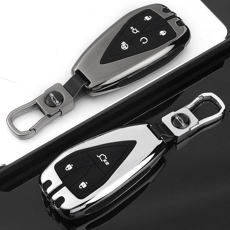 2020 Car Key Case Cover Full Cover Silica Gel Galvanized Alloy Metal For Changan CS35PLUS CS55PLUS CS75PLUS Protection 2019-2020