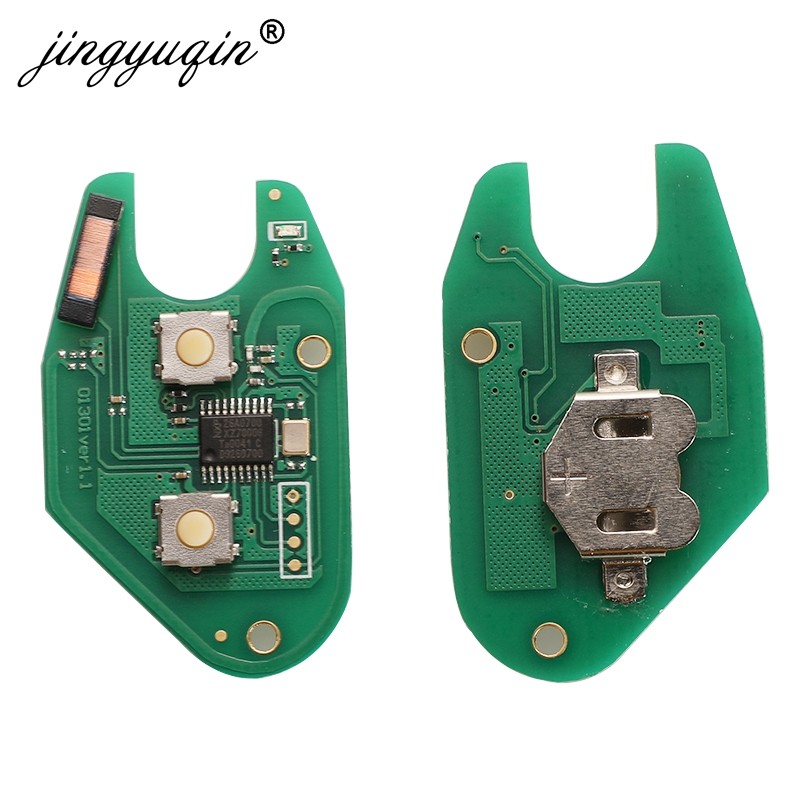 jingyuqin 2 Button Car Remote Key 433mhz ID46 Transmister Chip For Renault Traffic Master Vivaro Movano Kangoo Ne73 VAC102 Blade