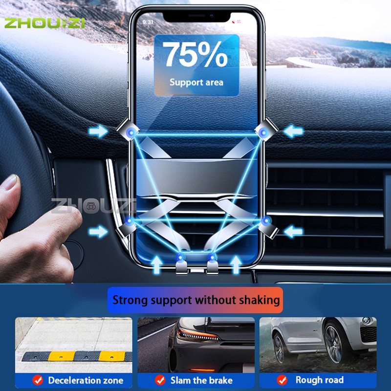 Car Mobile Phone Holder For Toyota Aizua CHR C-HR 2018 2019 2020 Special Mounts Stand GPS Gravity Navigation Bracket Accessories