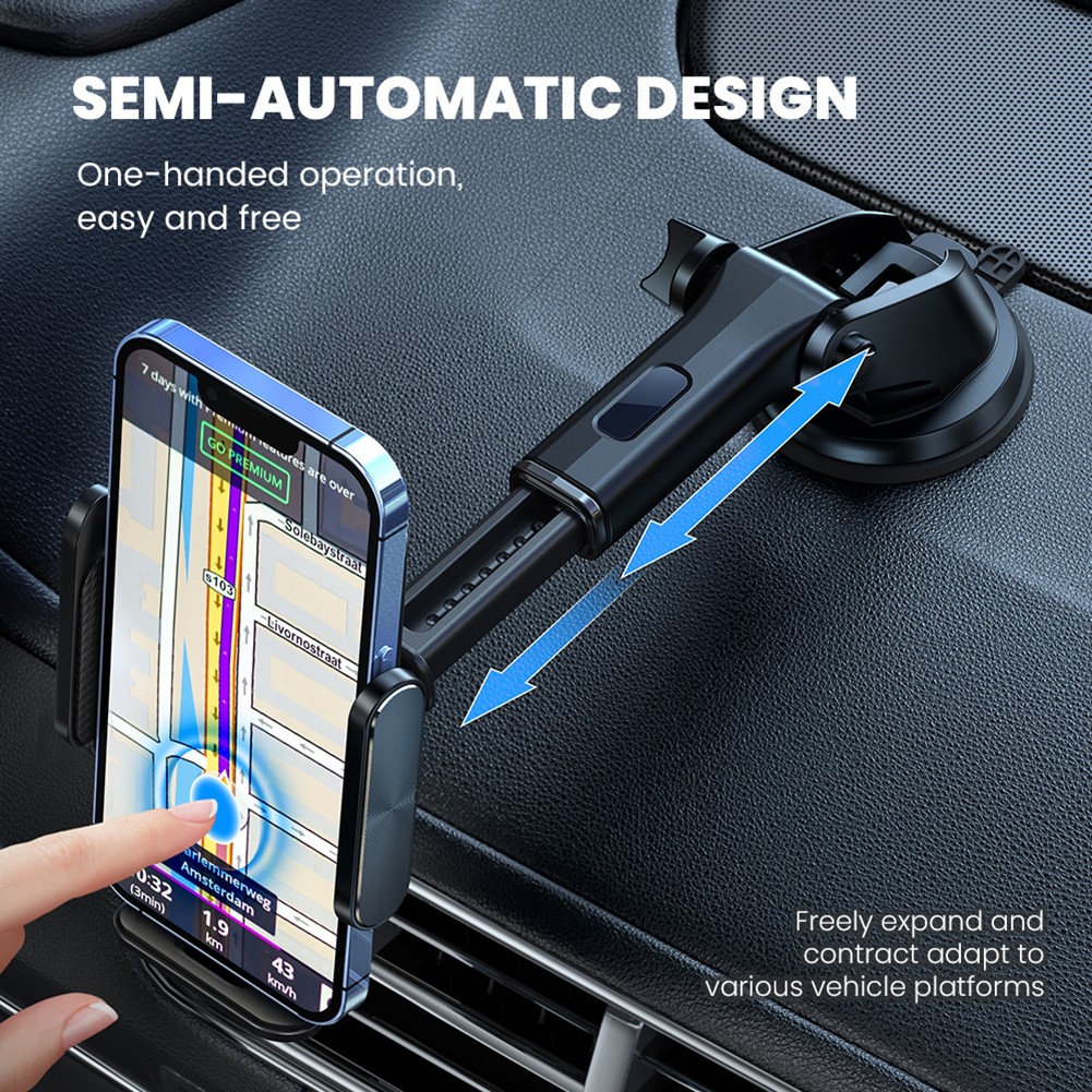 Universal Smart Car Phone Holder Suction Cup Stand Phone Holder 360 Degree Rotating GPS Stand for Samsung iPhone Xiaomi