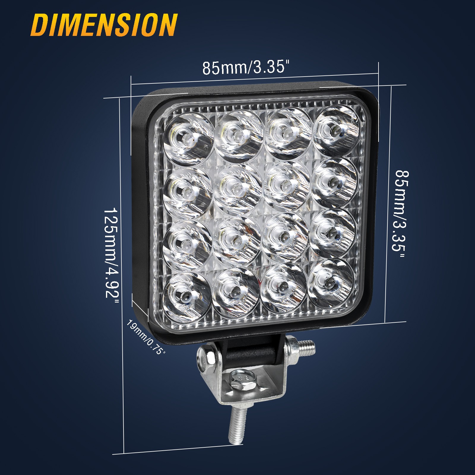 2x LED قضيب مصابيح عملي 48 واط بقعة مصباح أشعة الفيضانات القيادة النهار تشغيل العمل مصباح الإضاءة المنزلية حديقة الفناء الخلفي المرآب