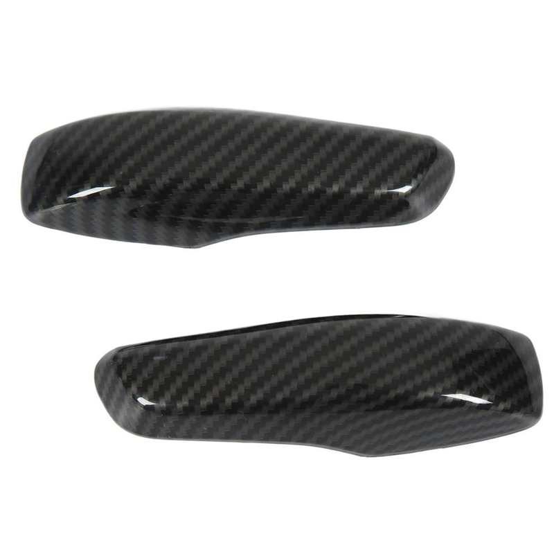 Inner Door Handle Trim Carbon Fiber Style Interior Door Handle Patch Replacement for Smart Fortwo W451 Facelift 2011-2014 for