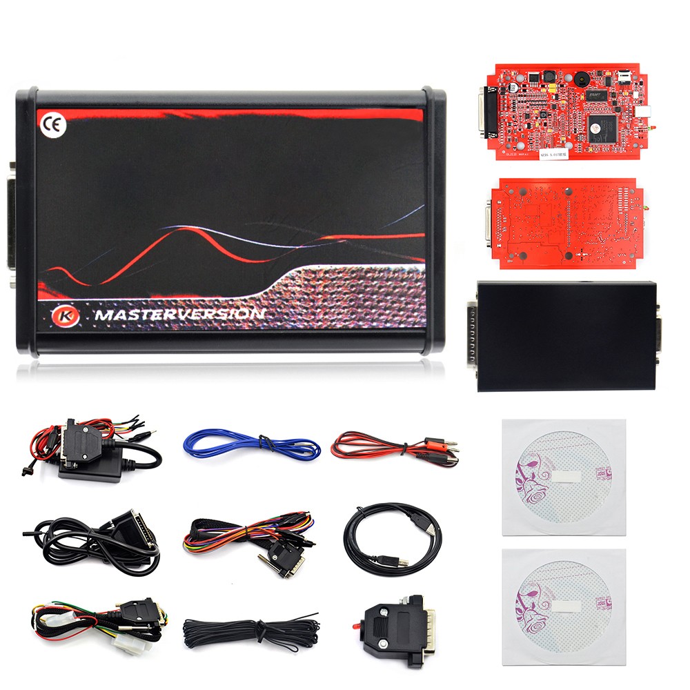 KESS KTAG ل KESS V2.80 V5.017 الأحمر PCB K-T V7.020 V2.25 4 LED ماستر K-TAG 2.25 7.020 Kess V5.017 ECU رقاقة ضبط