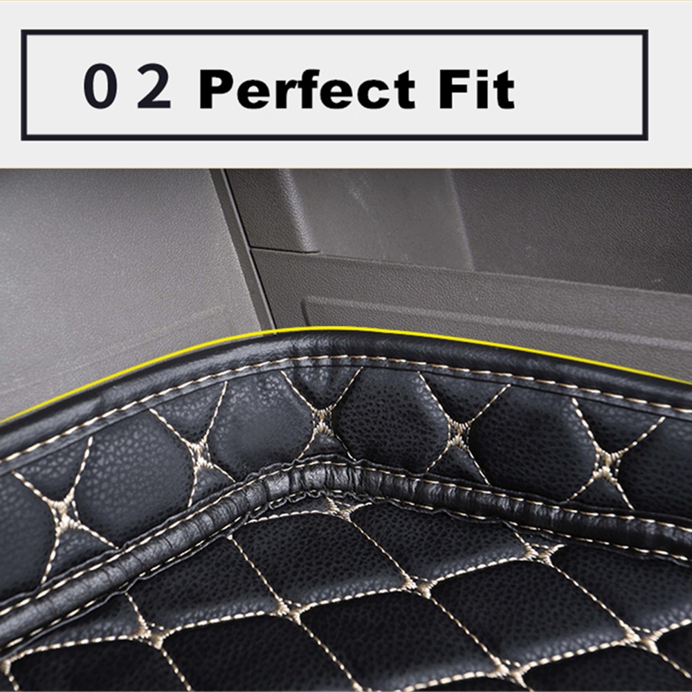 SJ 6 Colors Waterproof Car Trunk Mat Boot Tray Liner Rear Cargo Pad Fit For Infiniti ESQ-Series (2014-15-16-17-2018 Year)