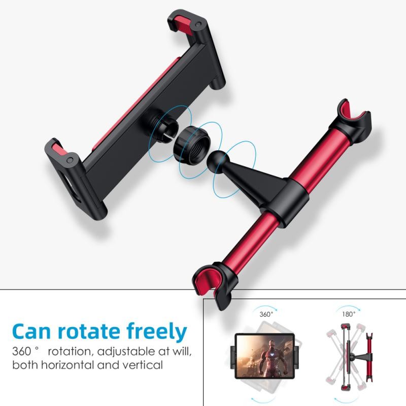 Car back seat mobile phone ipad bracket car headrest bracket rear row lazy telescopic bracket for 4-11 inch mobile phone