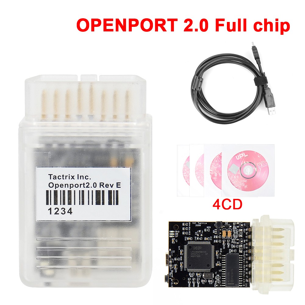 Newest Tactrix OpenPort 2.0 with Flash ECU Controller Chip Taktrix OpenPort 2.0 EcoFlash with Full Set SW