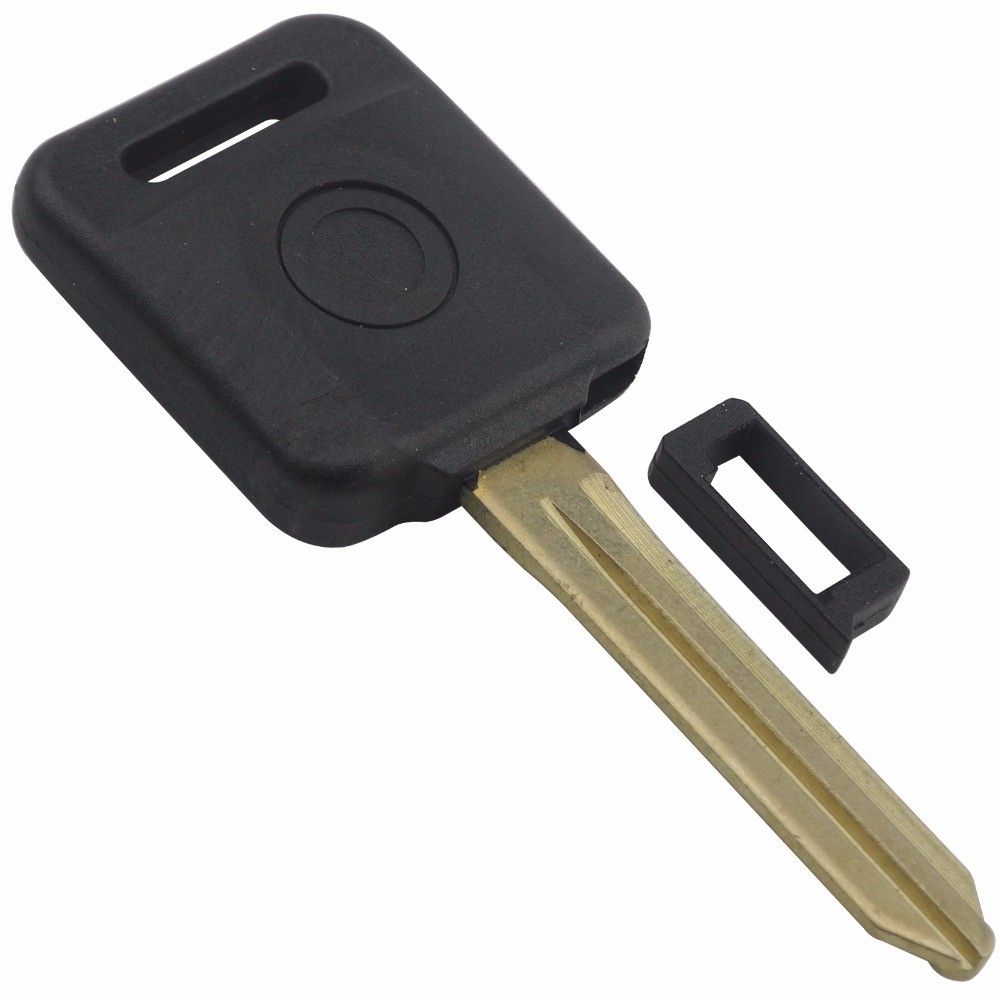 jingyuqin 10pcs remote ignition key shell case for nissan qashqai tiida car key cover with uncut blade