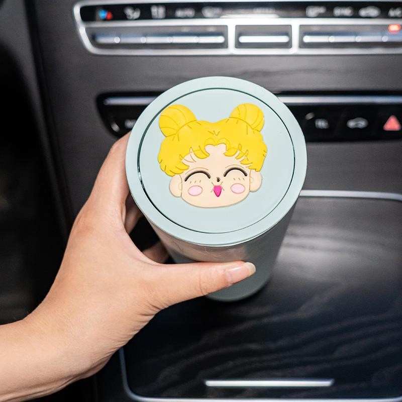 Cute Mini Car Trash Can Car Storage Box Small Office Home Desktop Trash Can Glove Box Car Accessories Auto Supplies Small Gifts