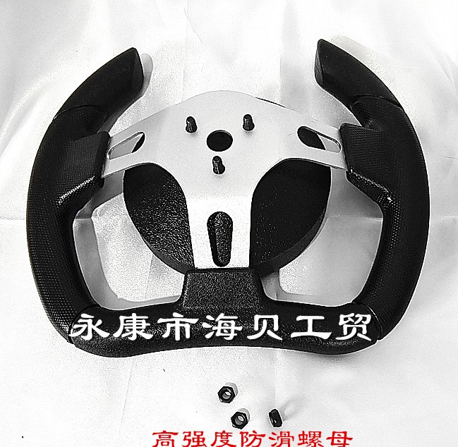 Car Styling Sport Steering Wheel Racing Type PU Universal 280mm Aluminum Retrofit Modified Kart ATV