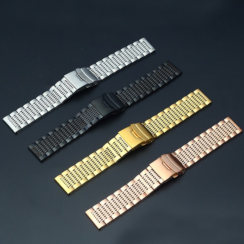 Watch Band For Samsung Galaxy 4 Premium Solid Stainless Steel Watch Bracelet Straps For Huawei Wristband 18 20mm 22 24mm