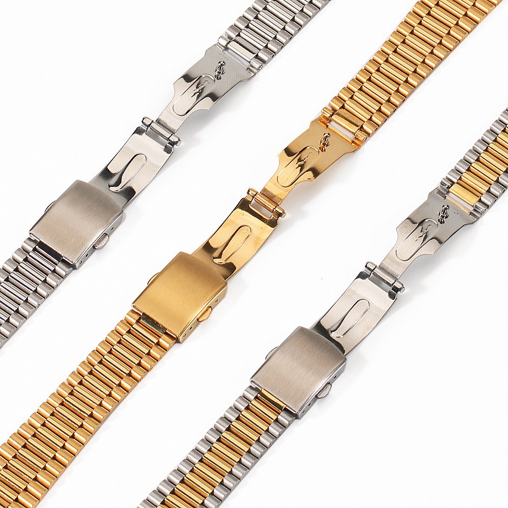 12mm 14mm 16mm 18mm 20mm Stainless Steel Watch Bands Metalwork Replacement Watch Band For Men Women Watch With Tool