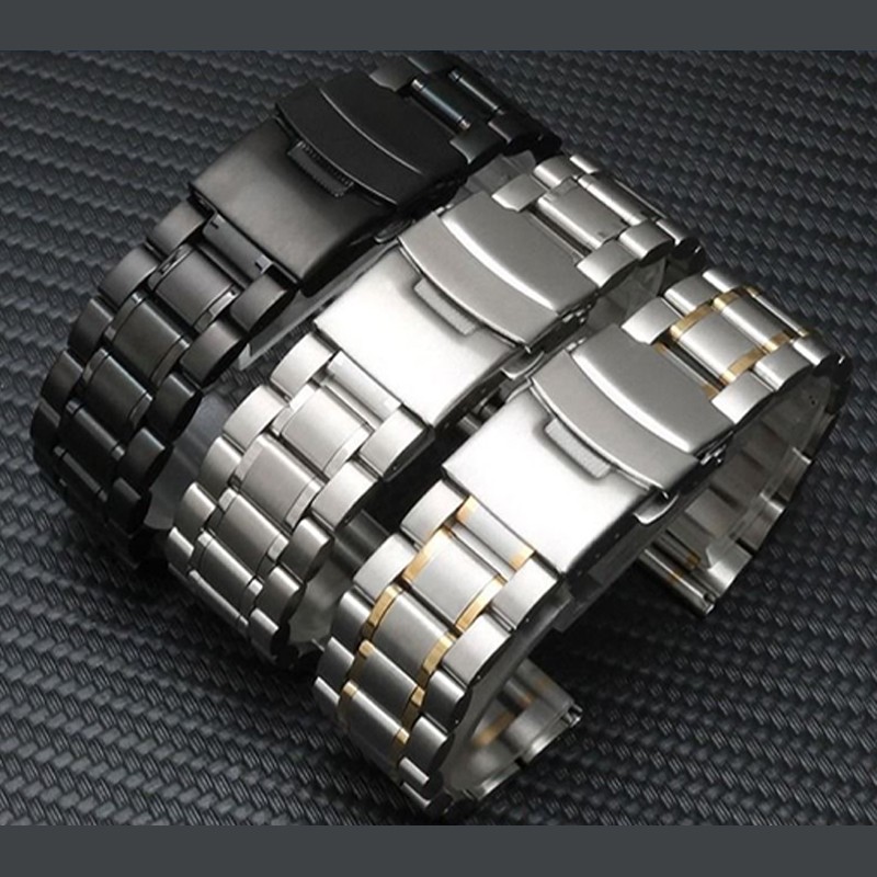 Stainless Steel Metal Men Watch Bracelet Women Solid Brushed Strap Band For Samsung Gear S3 Galaxy Watch 18 20mm 22mm 24mm Strap