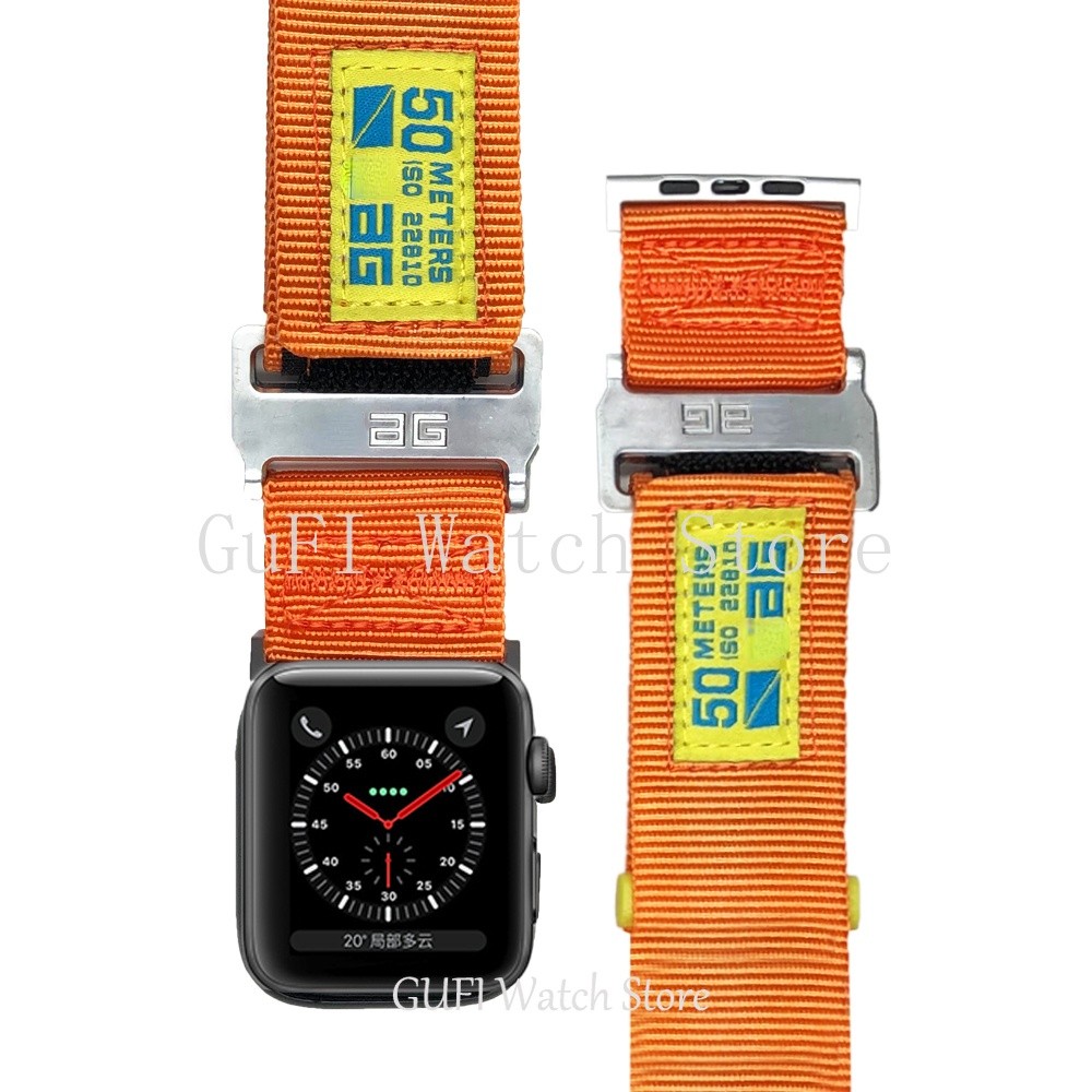 حزام ساعة ل أبل ساعة 7/6/5/4/3/2/1/SE 42 44 مللي متر 41 45 مللي متر موضة الأشرطة ل iwatch 38 مللي متر 40 مللي متر النايلون الرياضة حزام ساعة سوار