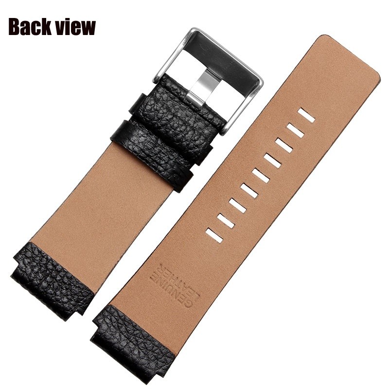 Leather Watchband for Diesel DZ1089 DZ1123 DZ1132 Replacement Watch Strap Convex Mouth Strap 28mm 30mm