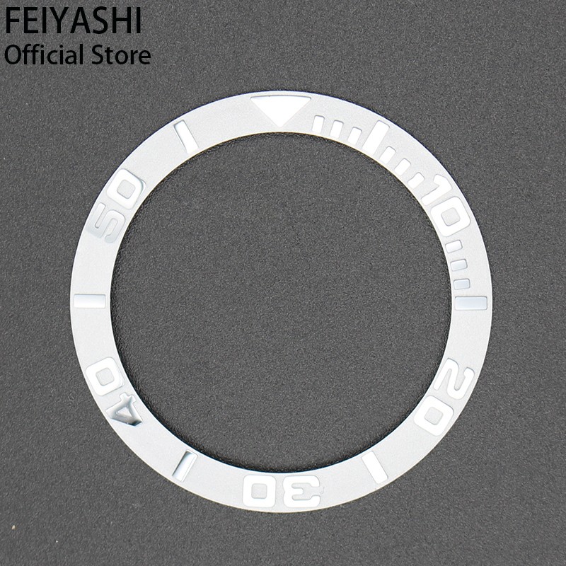 FEIYASHI 38 مللي متر الأسود السيراميك الحافة إدراج الرجال الساعات خواتم ل 40 مللي متر الغواصة دايتونا يخت ماستر حالات اكسسوارات أجزاء