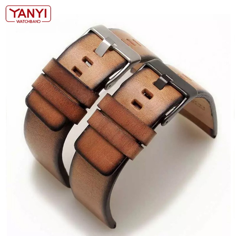 Genuine leather bracelet for diesel DZ7406 DZ7408 DZ4476 DZ4343 watch strap brown watchband 22mm 24 26mm retro wrist band