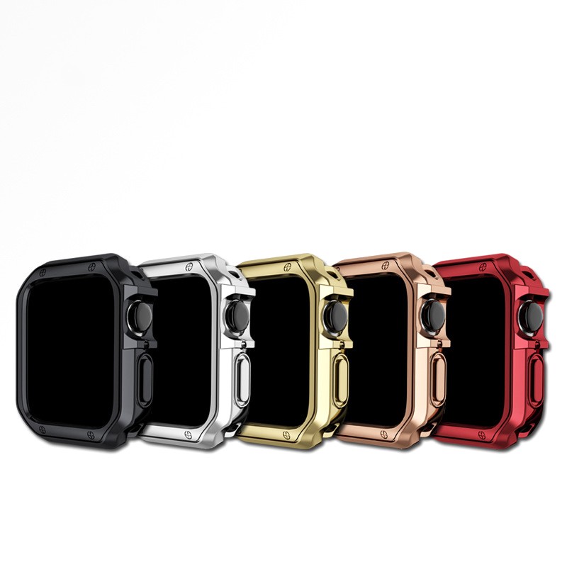 Top watch case for Apple Watch SE 38mm 42mm shell plating hard PC protective case for Apple Watch Series 7 6 5 4 iWatch 40mm 44mm