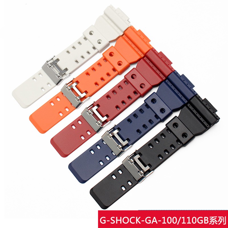 Soft Silicone Rubber Strap For Men And Women Shiny Bracelet Replacement Strap For G Shock GD GA GLS-100 110 120 Resin Watch