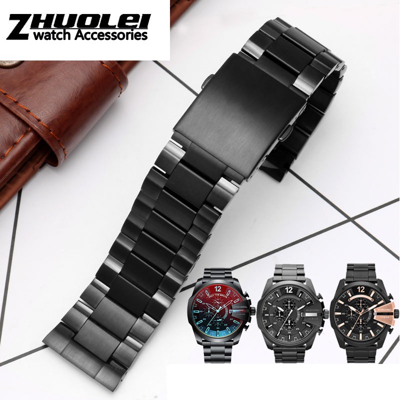 High Quality Genuine Stainless Steel Strap DZ4318 4323 4283 4309 Big Men Wristwatch 26M Band Watch