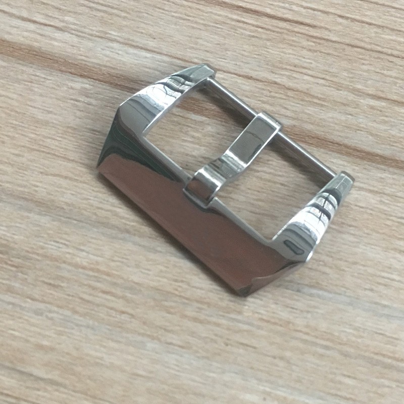 Stainless Steel Watch Buckle, 316L, 20mm, 22mm, 24mm, 26mm, Brushed Silver, Pin Buckle for Big Bam Pilot Watch