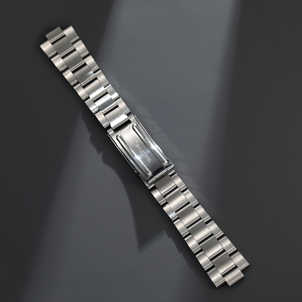 18mm 19mm Oyster Solid Stainless Steel Bracelet Watch Strap Fit For Seiko 5 Watch