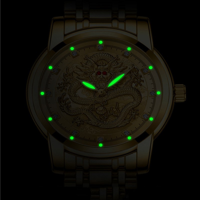 QINGXIYA Men Watch Stainless Steel Luxury Brand Watch Gold Quartz Watch Waterproof Luminous Sport Wristwatches Relogio Masculino