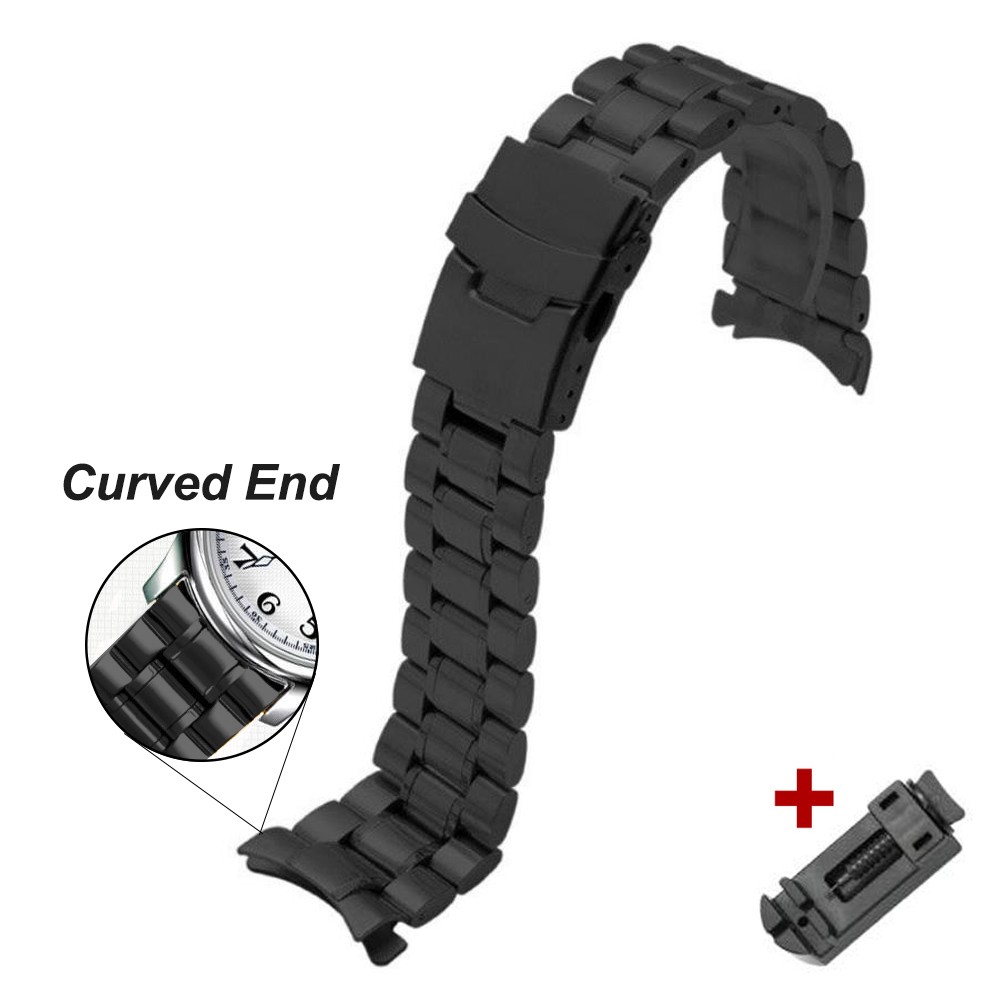 18 20 22 24mm Stainless steel band For Samsung Galaxy Watch4 42 46mm 3 41 45mm no gap bracelet for Huawei Watch Gt 2 soild strap