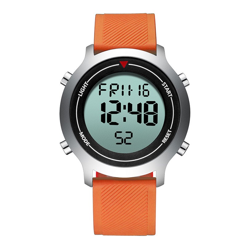 Men Alloy Watch New Digital Watch Erkek Kol Saati Waterproof Silicone Wrist Watch Dropship