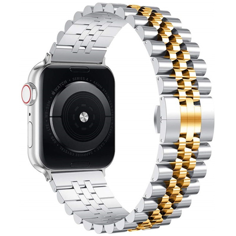 Metal Bracelet Band for Apple Watch 41mm 45mm 40mm 44mm Stainless Steel Sport Wrsitband for iWatch Series 7 Se 6 5 4 Watches