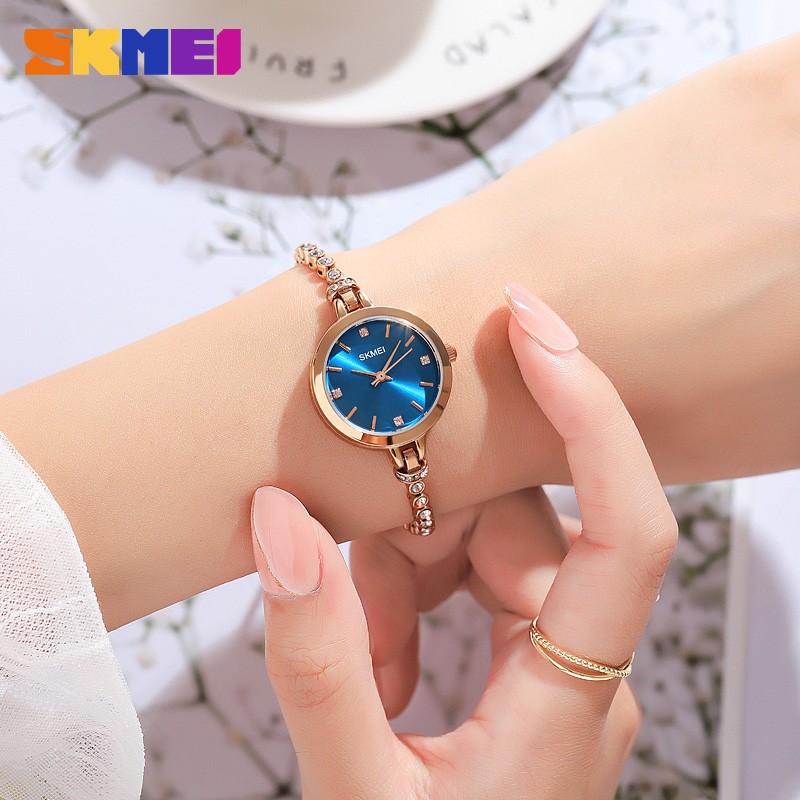 SKMEI Luxury Women's Quartz Watch Fashion Ladies Thin Casual Watches Female Girl Dress Watch 3Bar Waterproof Relogio Feminino 1854