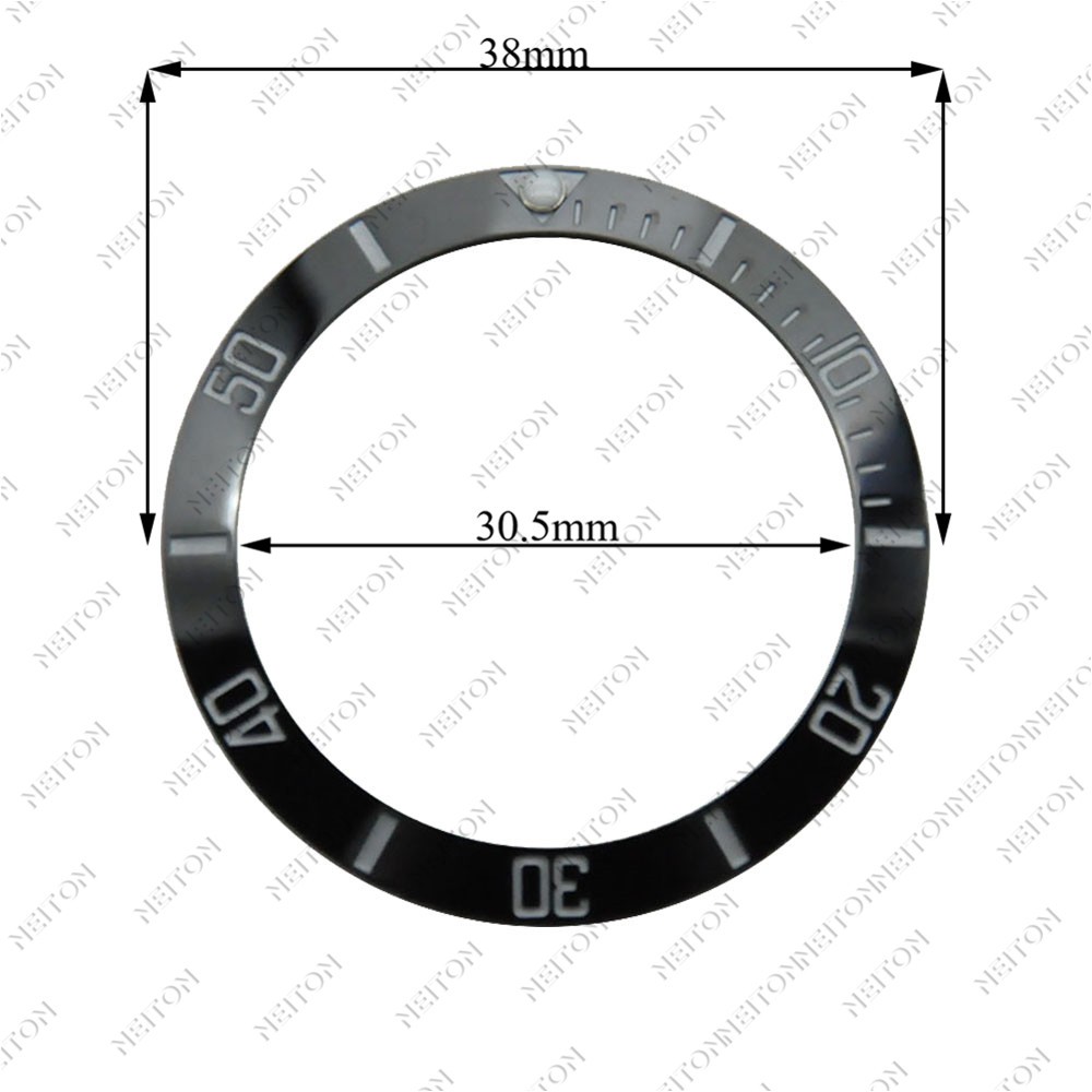 Corgeut 38mm Ceramic Bezel Insert For 40mm Mens Watch Watches Replace Accessories Watch Face Watch Bezel Inserts Different