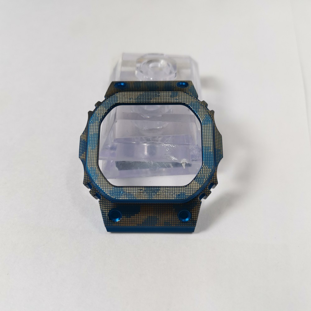 New Ice Blue Camouflage Watches and Bezel for 5600 GWM5610 GW5000 316L Stainless Steel Watch Strap and Cover with Tools