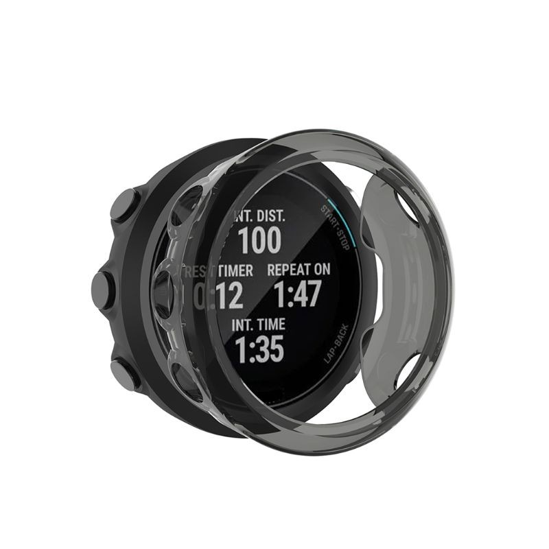 لينة فائقة النحافة حافظة حماية من البولي يوريثان غطاء سيليكون حامي شل ل Garmin السباحة 2 ساعة ذكية اكسسوارات