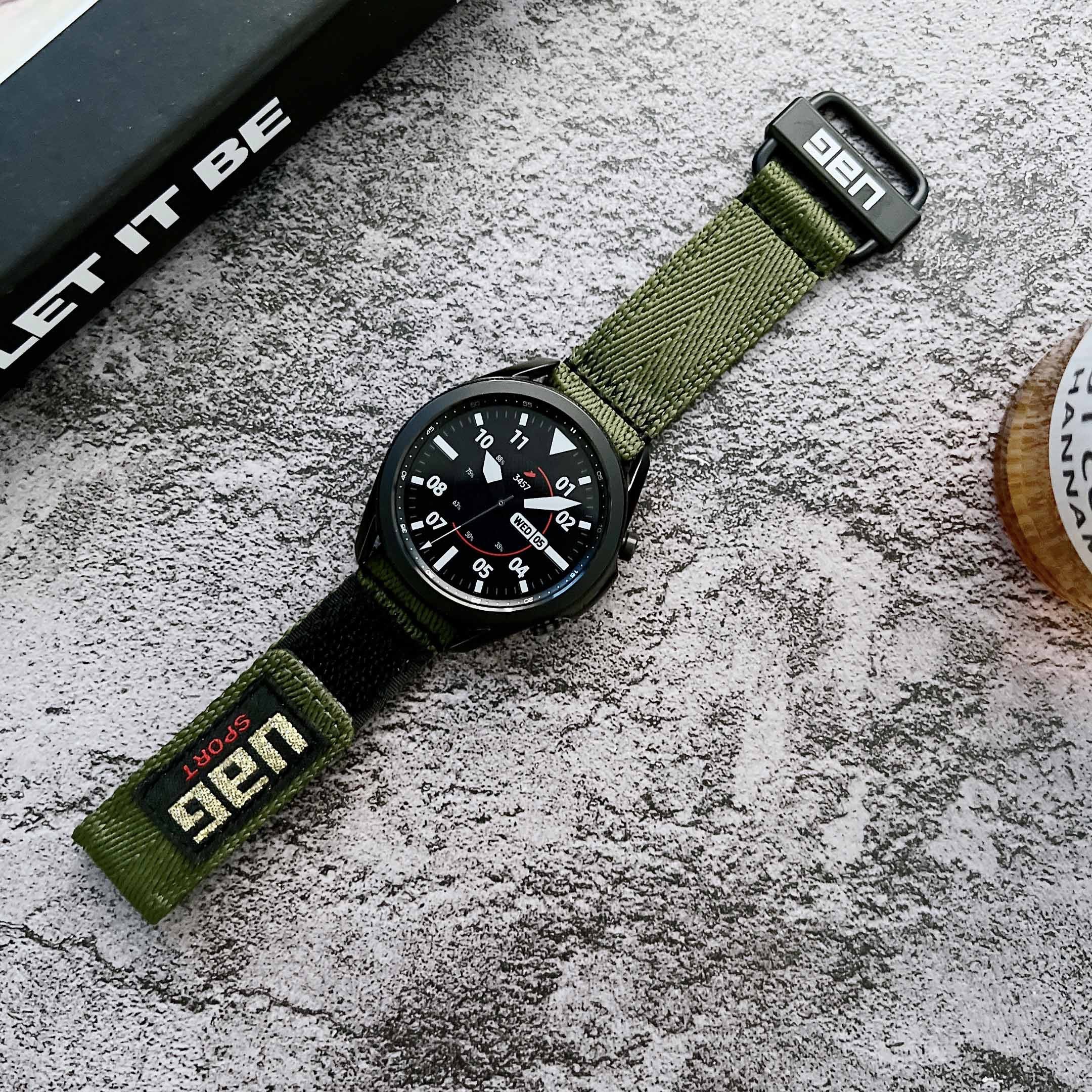 النايلون حزام ل سامسونج Gear S3 الكلاسيكية/الحدود watch3 45/46 مللي متر حلقة لهواوي GT2pro 2e ل Seiko كاسيو 22 مللي متر الرياضة معصمه