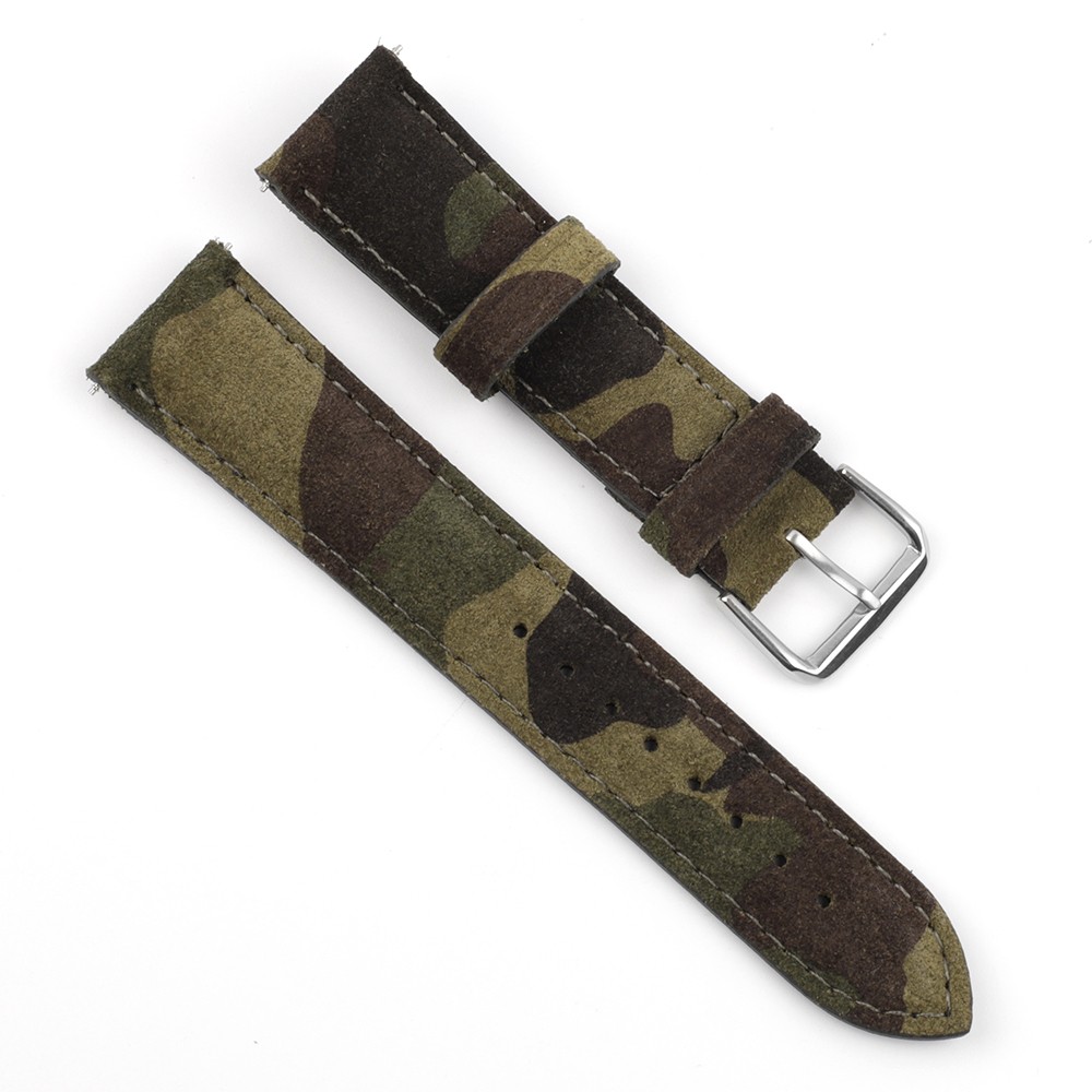 Camouflage Suede Leather Watch Strap Band 18mm 20mm 22mm 24mm Watchband for Watch Accessories Bracelet