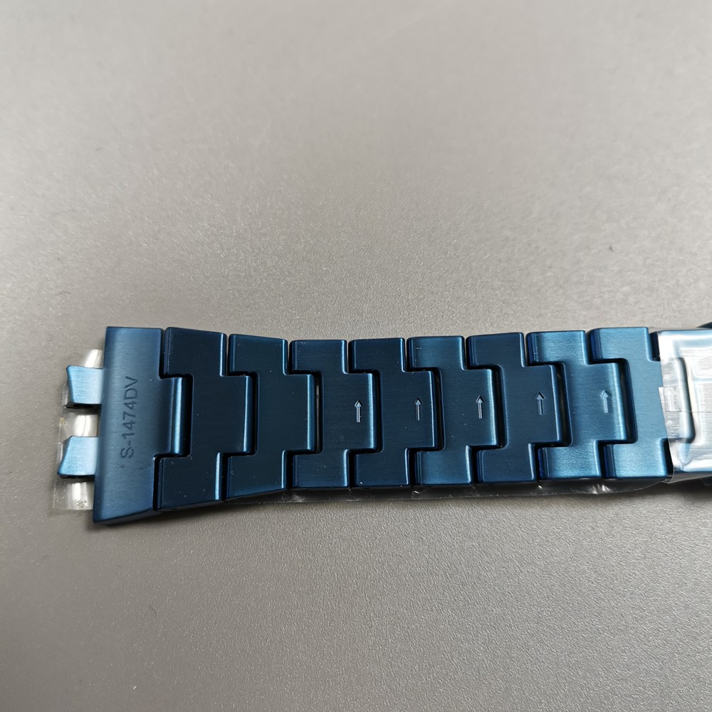 Genuine GMW-B5000 Blue Camouflage Titanium Watchband  With Tools and Scews