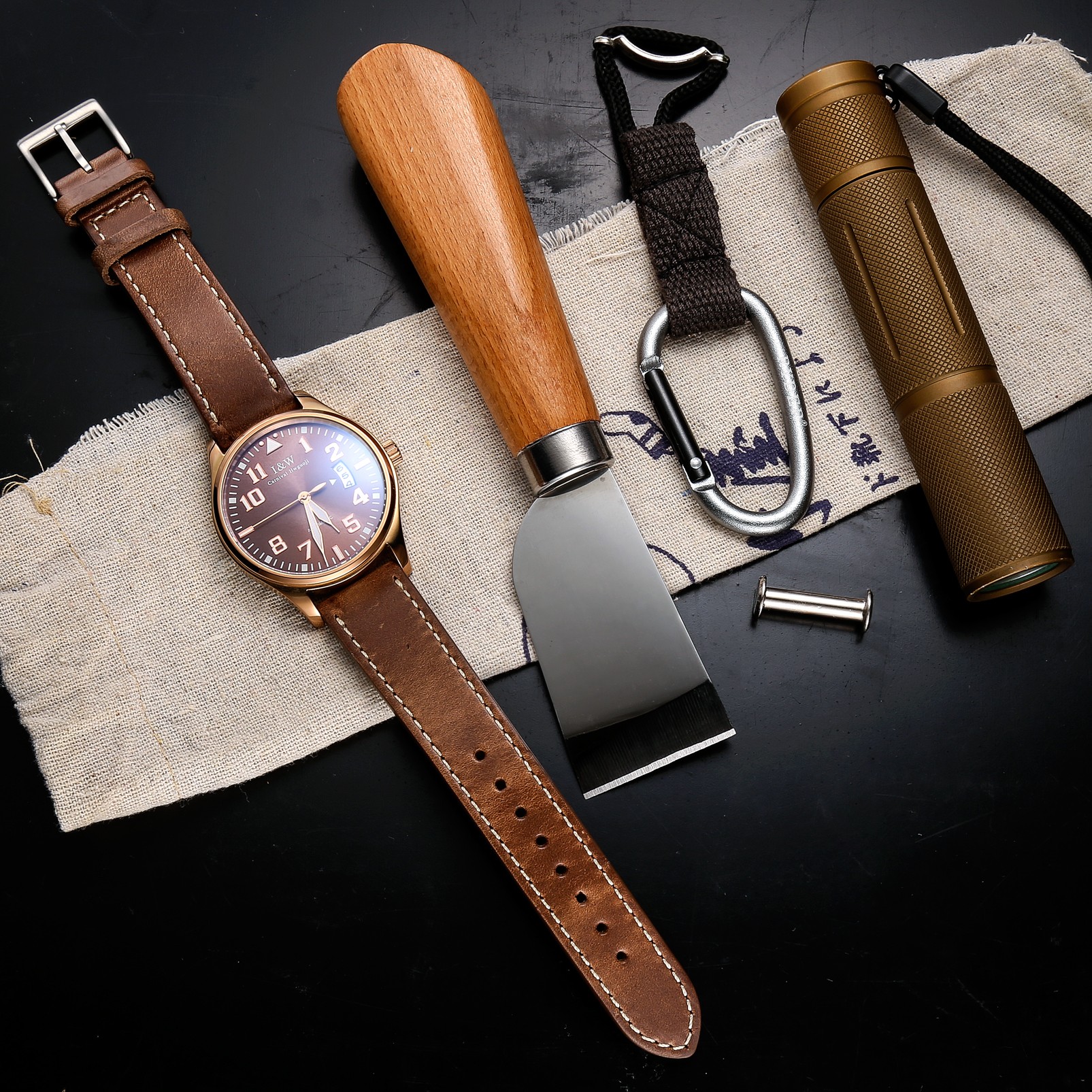 High Quality Horween Genuine Leather Straps Brown Soft Wrap Handmade Horse Leather Watch Strap 18mm 20mm 22mm