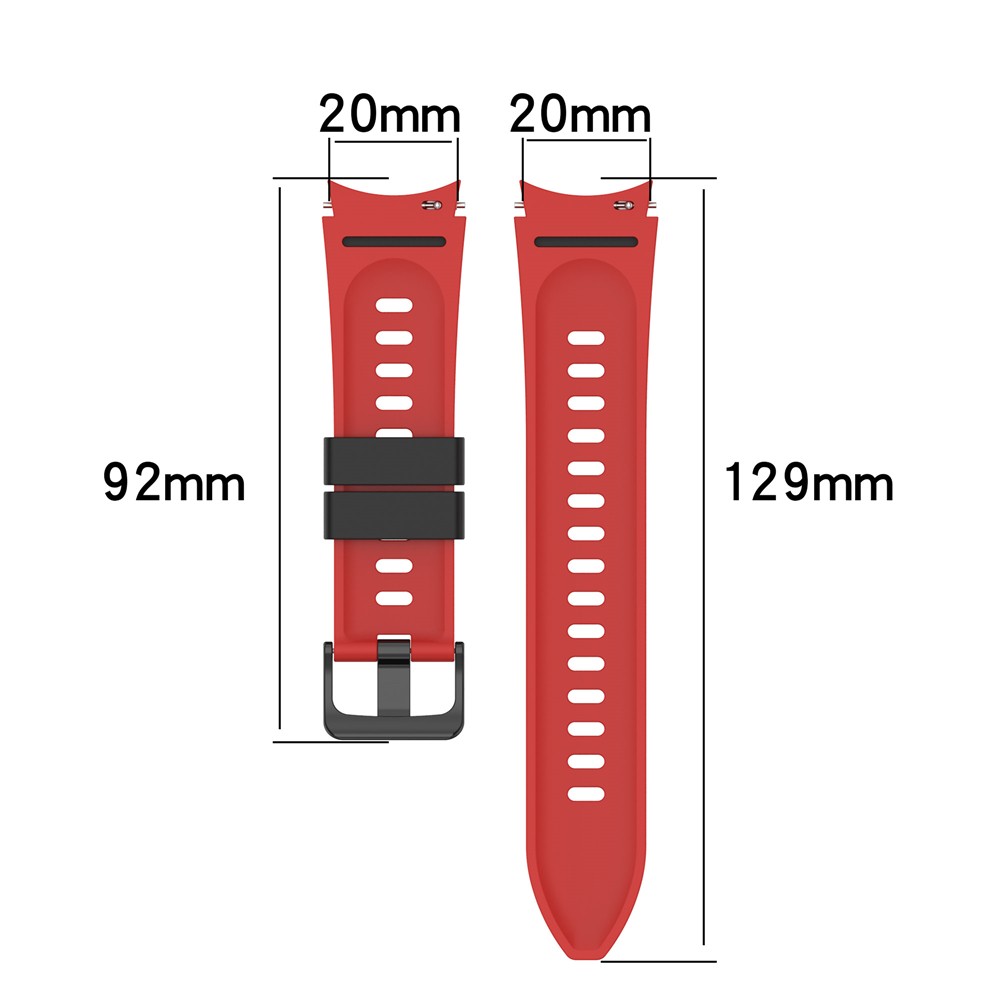 Silicone Strap For Samsung Galaxy Watch Band 4 44mm 40mm Bracelet Galaxy Watch 4 classic 46mm 42mm Curved End Sports WatchBands