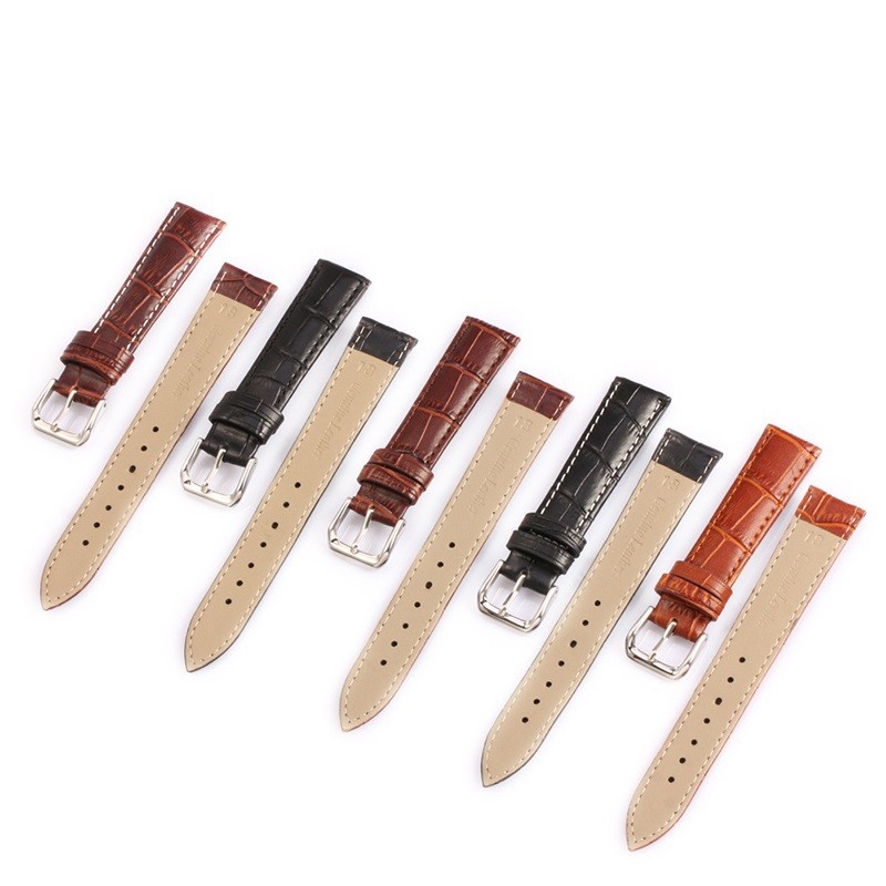 Z08 Watch Band Genuine Leather Straps 10-24mm Watch Accessories High Quality Brown Colors Watchbands