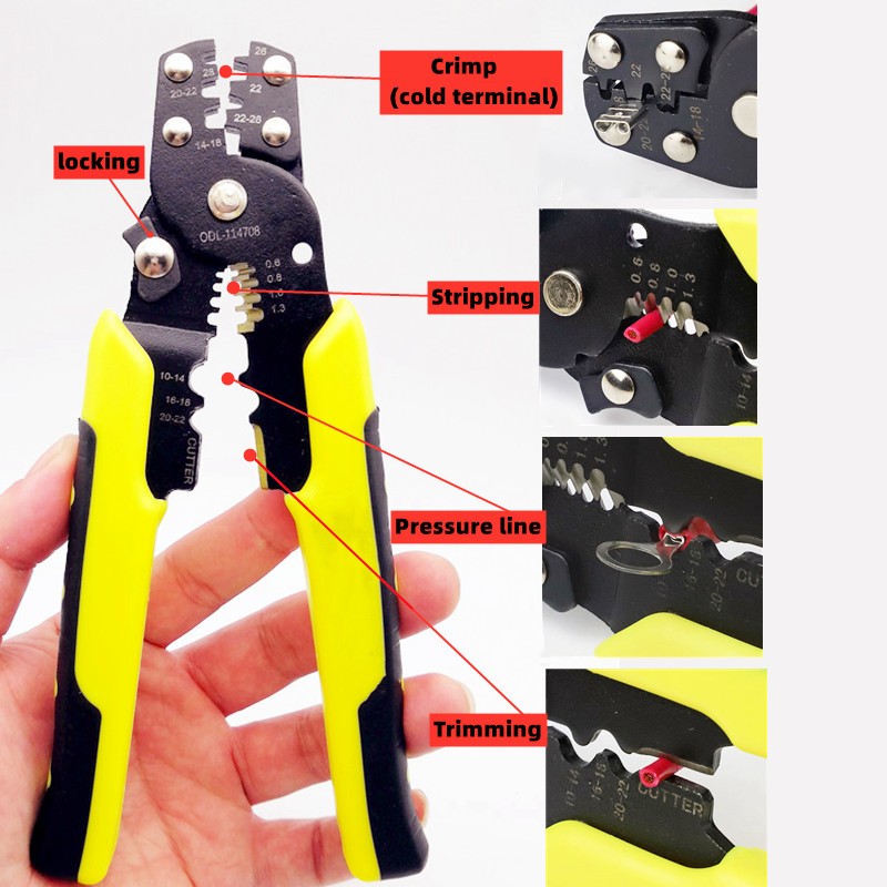 320pcs Boxed, Crimp Terminal Pliers, Cold Pressed Terminal, U Shaped O, Wire Connector 0.5-4mm Square Eletrico Terminal