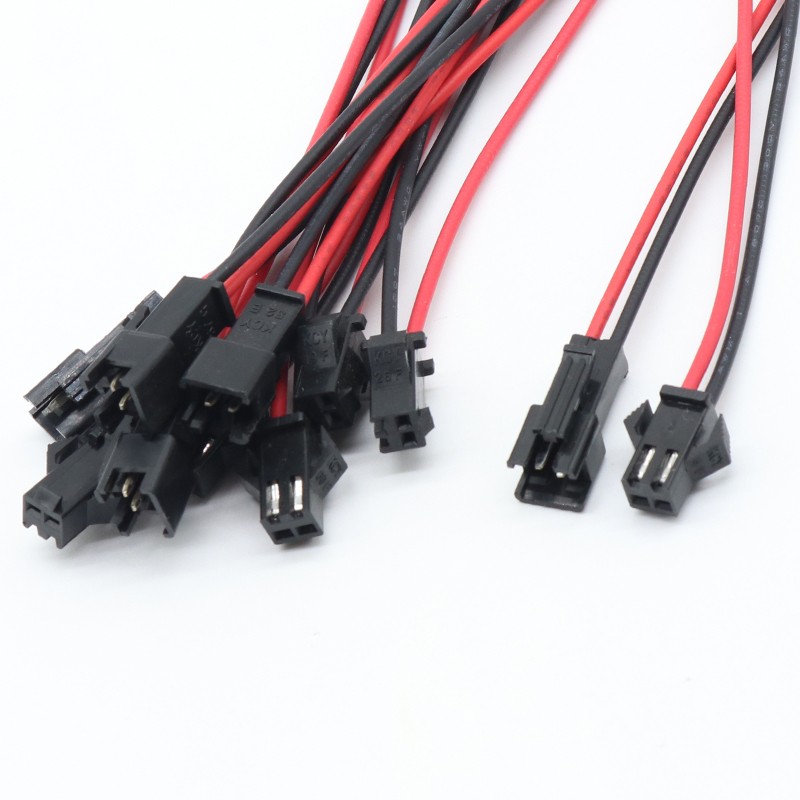 10 Pairs 15cm JST SM 2 Pins Plug Male And Female Wire Connector Wire Connector Pigtail Cable Plug For LED Strip Light Bar Lamp