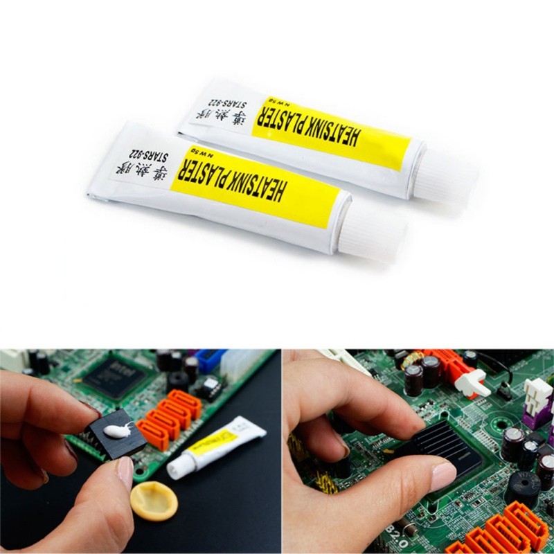 5/10pcs 5g Thermal Pads Conductive Heatsink Plaster Viscous Adhesive Glue for GPU Chip VGA RAM LED IC Cooler Heatsink Cooling