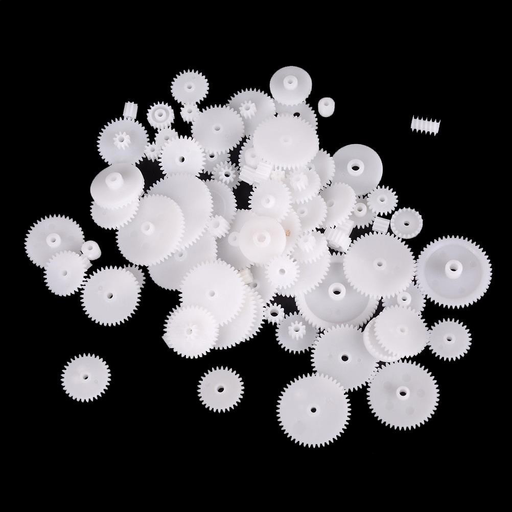 WSFS Sprockets 58 Styles Plastic Gears Each 0.5 Unit DIY Robot Parts 58pcs