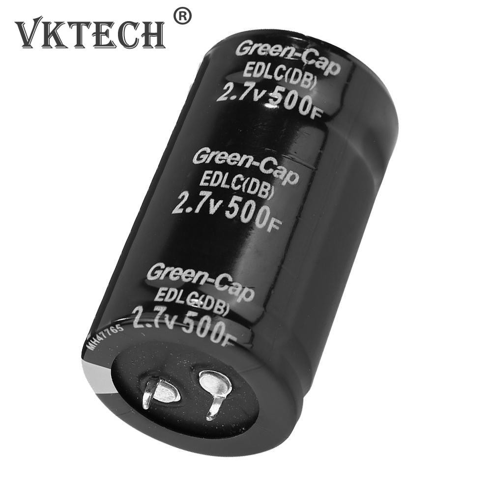 2.7V 500F Precision Metal Farad Capacitor Automotive Circuit Electrolytic Capacitor Car Necessary Circuit Tools