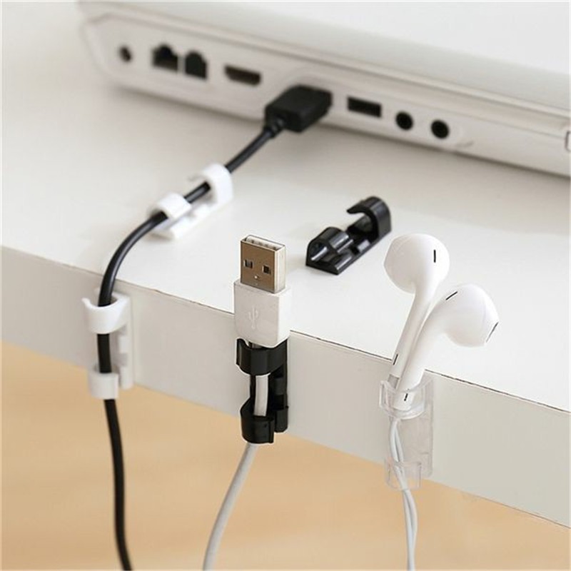 Cable Organizer Clips Cable Protector Cable Management Desktop Workstation Wire Manager Charging Stand Data Line Cable Winder