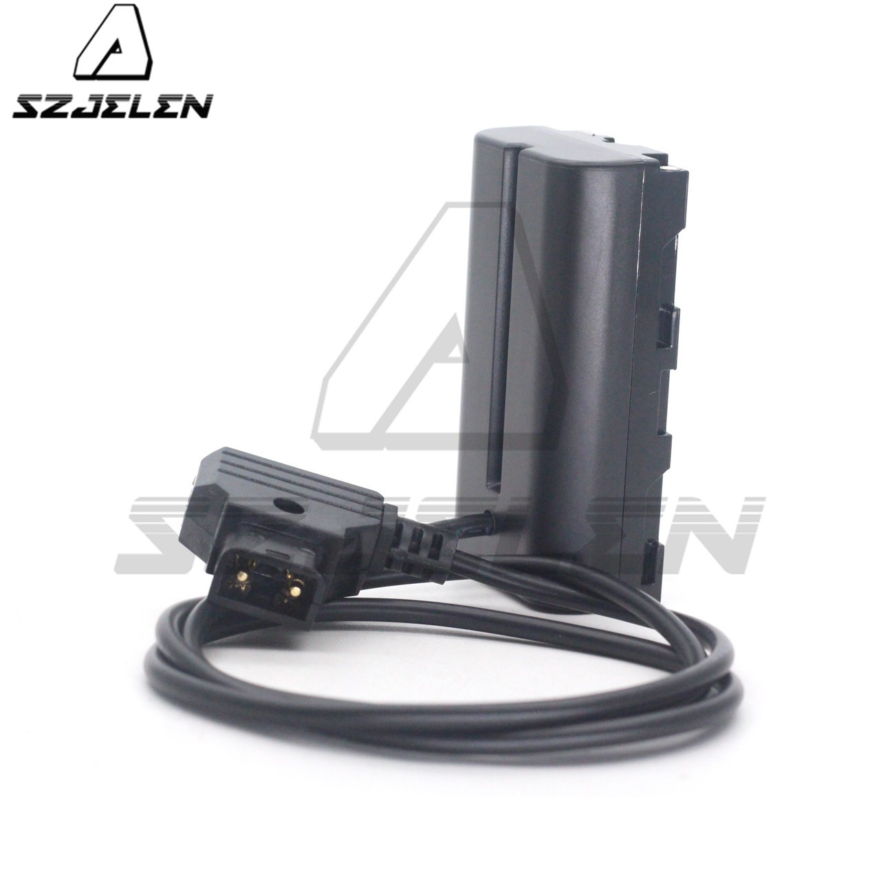 Coiled Power Cable P-Tap D-Tap To NP-F550 F570 Dummy Battery Coupler For Monitors/Lights/Lamps