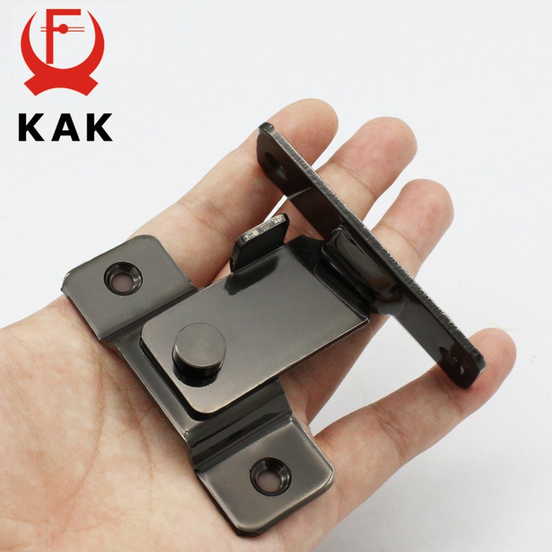 KAK 304 - Stainless Steel Door Lock, 90 Degree Angle Door Lock, Security Sliding Chain, Anti-theft Door Lock, Accessory